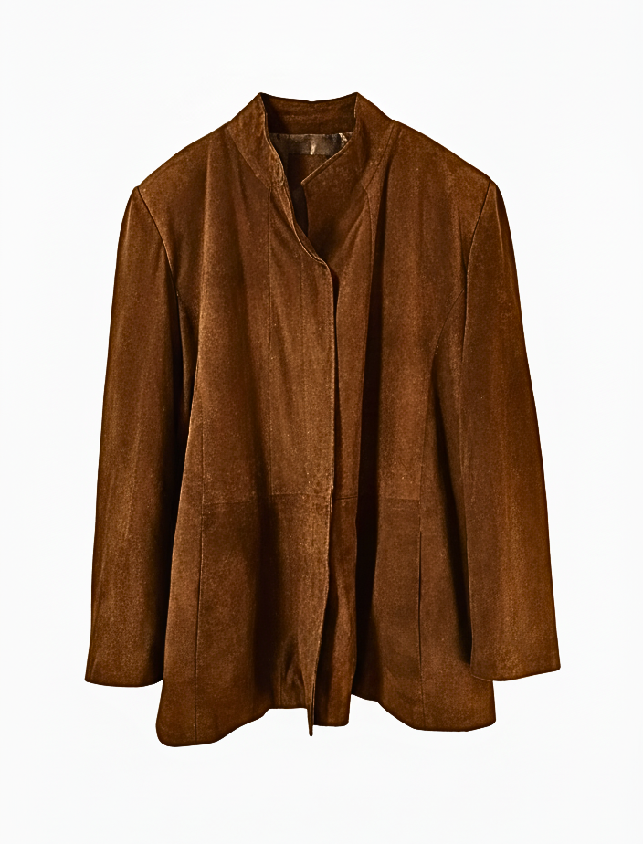 Women's Oversized Real Suede Jacket  ( Size XXXL)